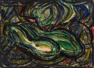2つの蛇ひょうたん 作： Christian Rohlfs